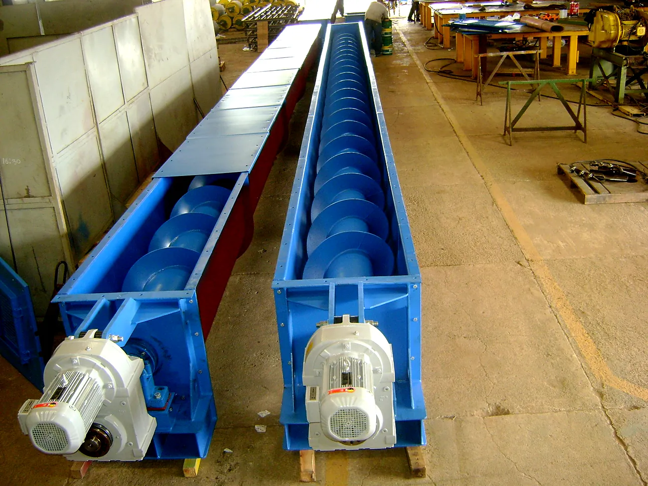Hélices de transportador helicoidal fabricadas pela AP